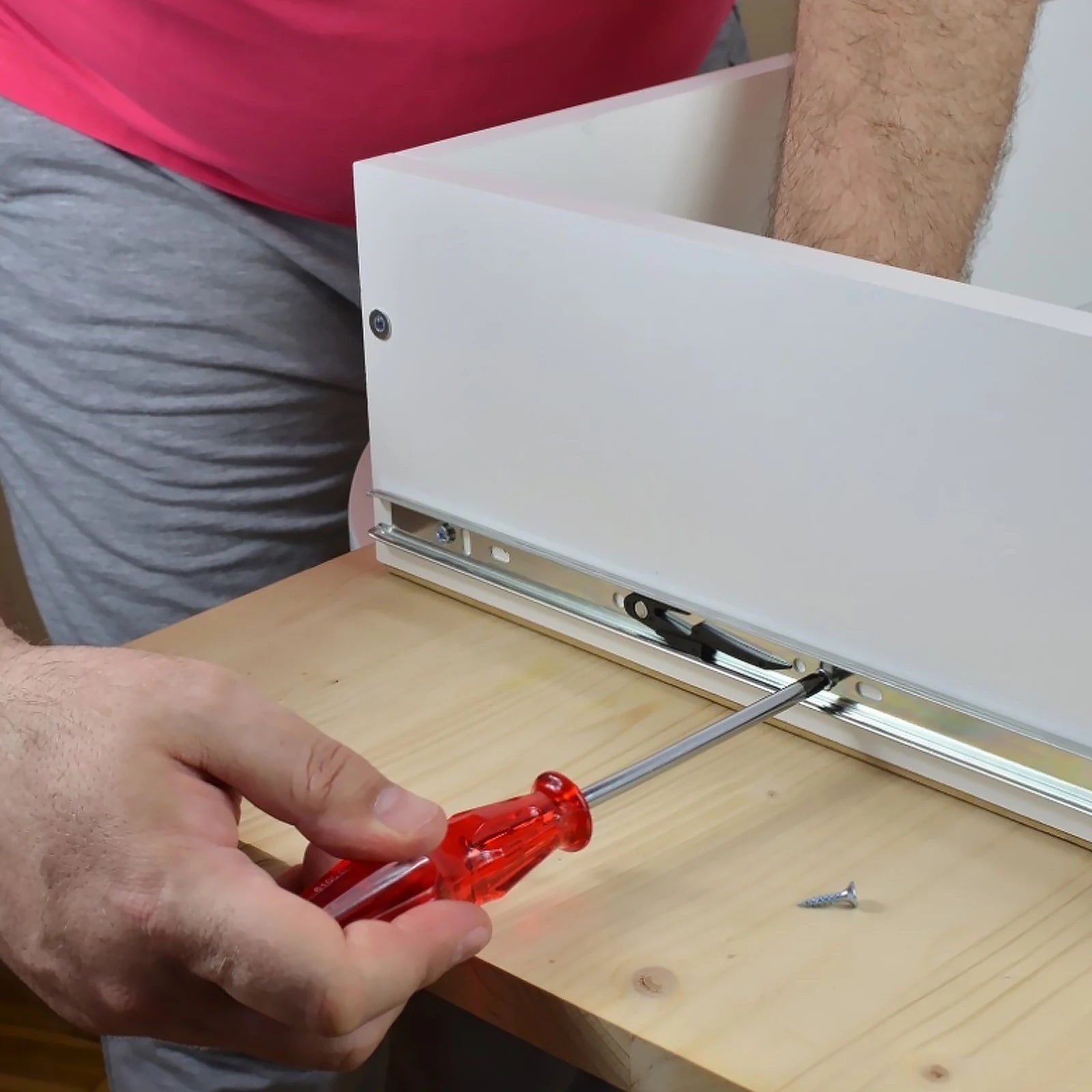 1 Pair Pull Out Drawer Hardware Track Tray Desk Pull Out Drawer Hardware Track Drawer Rail Desk Tray Slide Rail Track