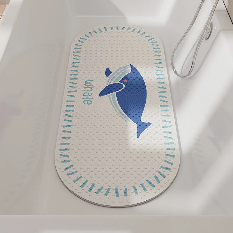 Bathroom Floor Mat Non-slip Mat Shower Room Anti-drop Foot Mat Household Massage Suction Cup Mat Bathroom Carpet