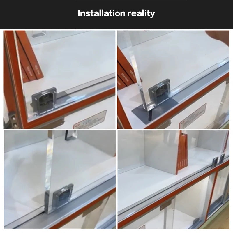SSOUIM Sliding Door Track For Wardrobe Cabinet Hanging Cabinet With Smooth Gliding Bus Door Hardware Kit for Wooden Door
