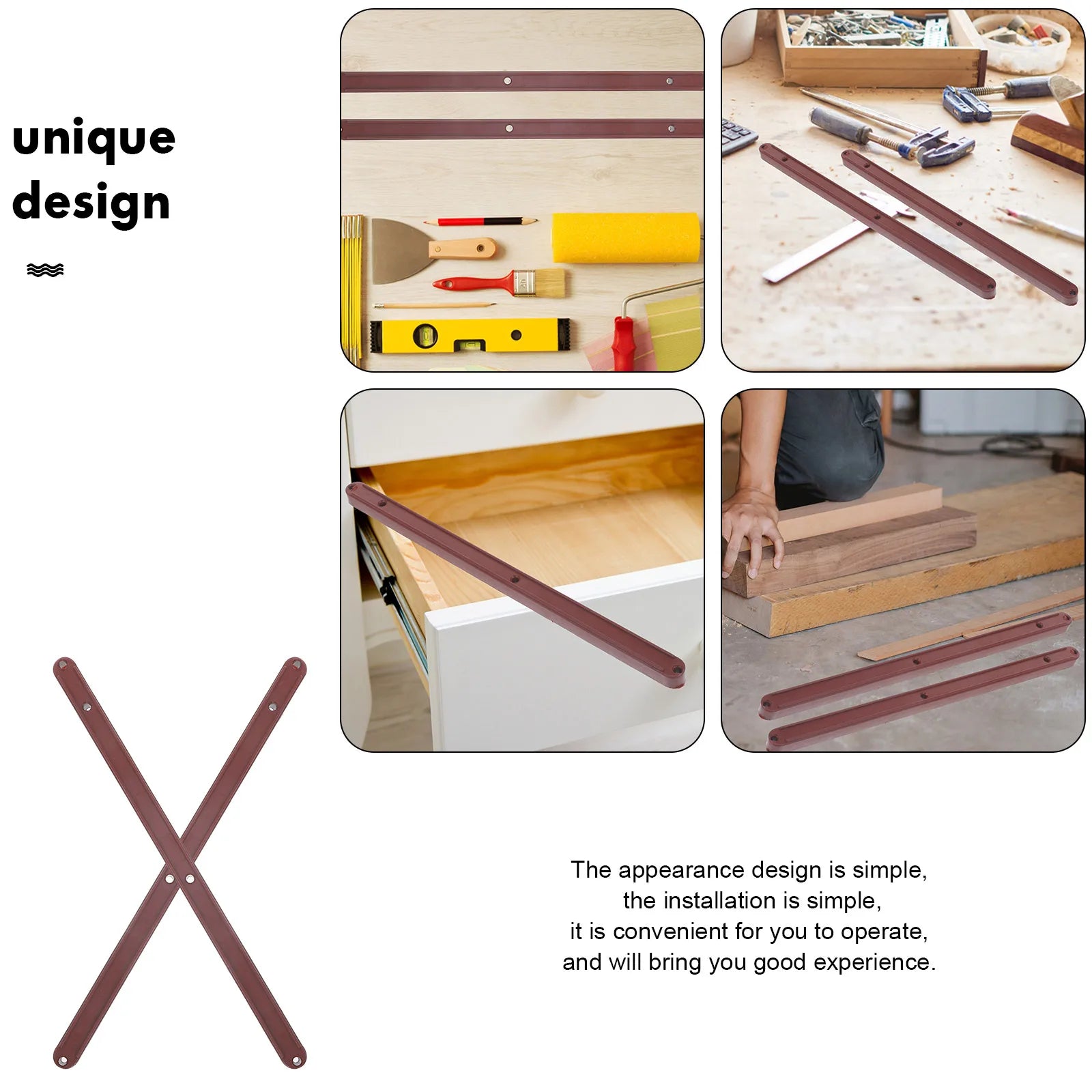 2pcs Drawer Slides Bottom Mount Heavy Duty Furniture Guide Rails For Kitchen Cabinet Wardrobe Replacement Plastic Runner Track