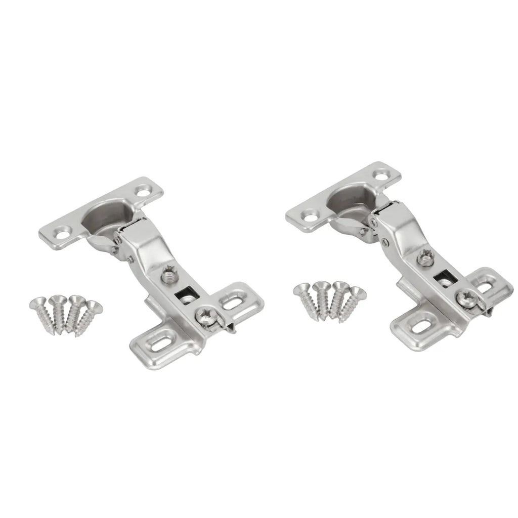 2Pcs 25mm Small Furniture Hinge Soft Close Hydraulic Damper Hinge For Kitchen Cabinet Cupboard Door Hinges Buffering Hardware