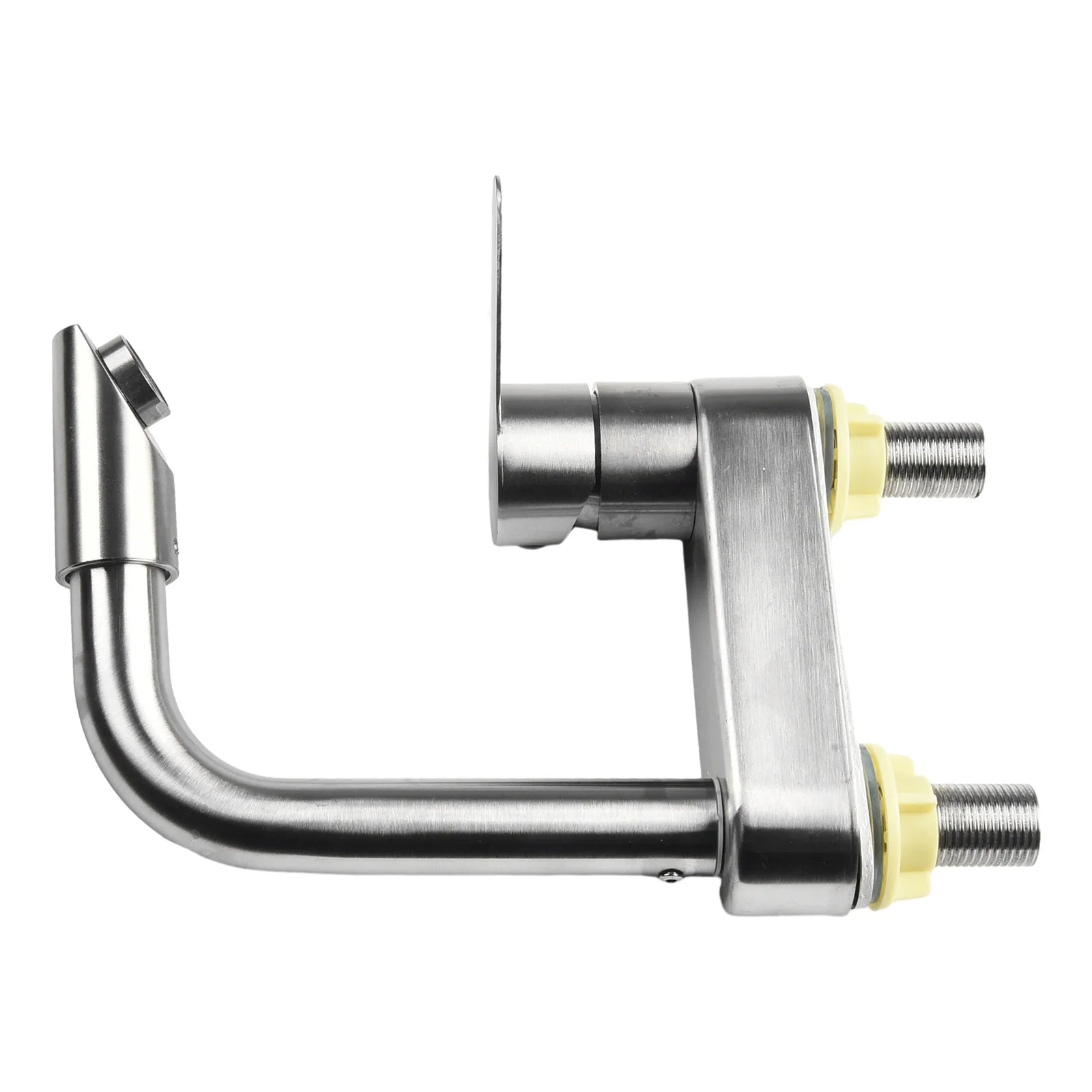 Stainless Steel Basin Faucet Sink Faucet Tap Cold And Hot Mixer Tap 2 Holes Single Handle Deck Mounted Tap