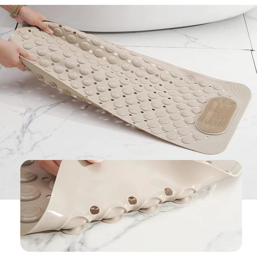 Shower Mat Hotel Quality for A Non-Slip Experience Luxury Anti-Slip Bath Mat with Suction Cups Bathroom Carpet