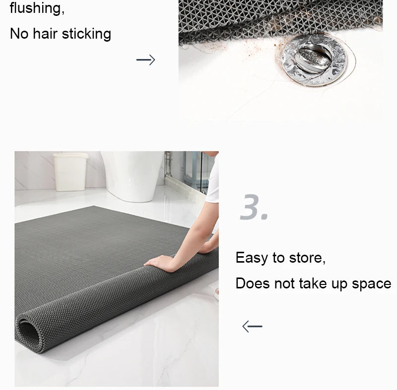 Bathroom Mat Anti Slip  Atmospheric Bathroom Anti-slip Mat Hotel Home Shower Room Bathtub Toilet Bathroom Accessories Set