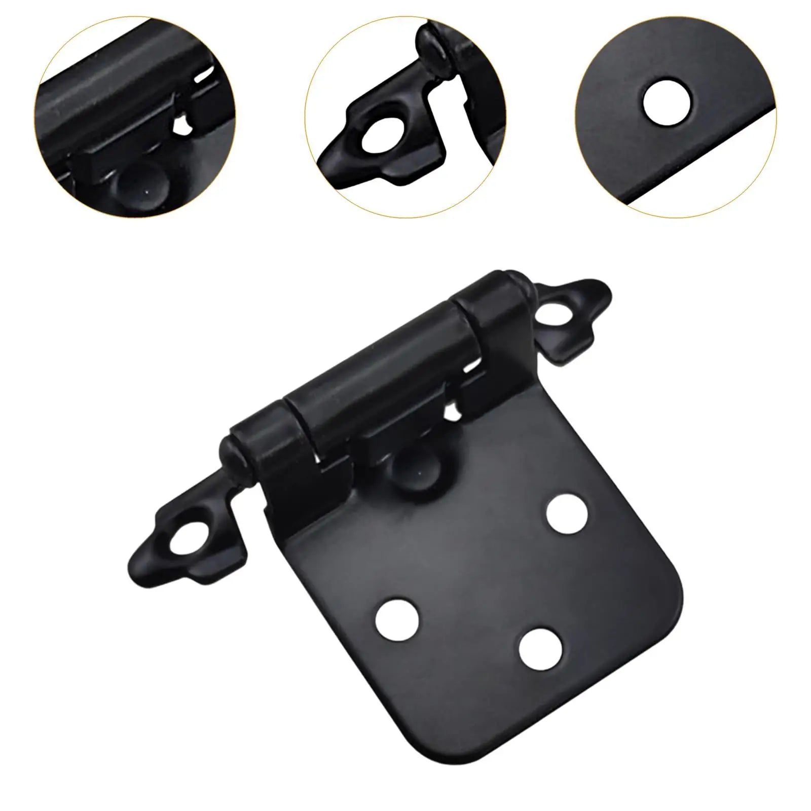 10Pcs Closing Hinges Cupboard Hinges Furniture Hardware Accessories Spring Hinges Easy to Install Cabinet Door Hinges