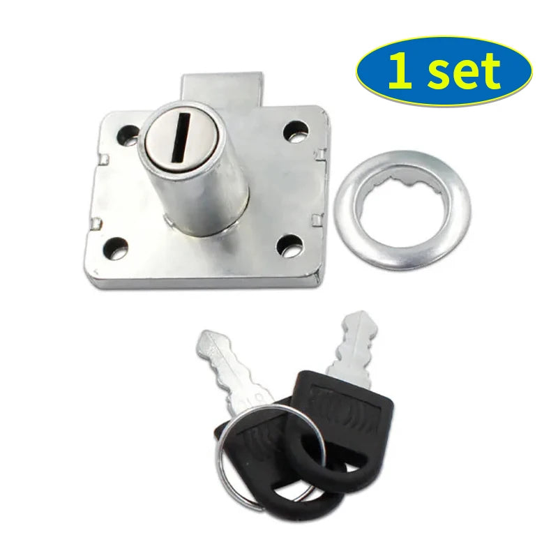 Drawer lock with key, used for bedside tables, wardrobes, office and household furniture locks