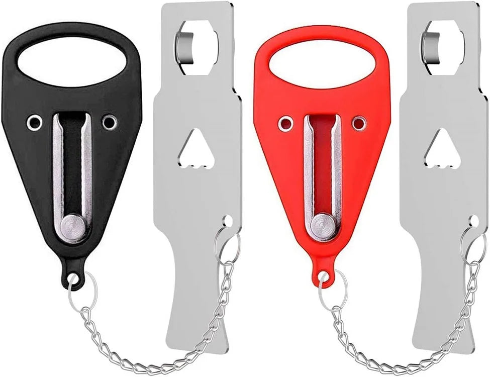 Portable Door Lock Self-Defense Anti Theft Door Locks Safety Latch Door Stopper Security Hotel Apartment Travel Home Door Locks