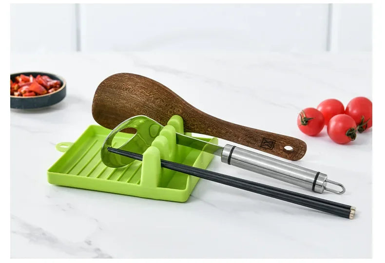 Kitchen Organizer for Tableware Storage - Spoon Rest, Fork, Spatula Rack, Spoon Holder Stand, Pot Lid Holder