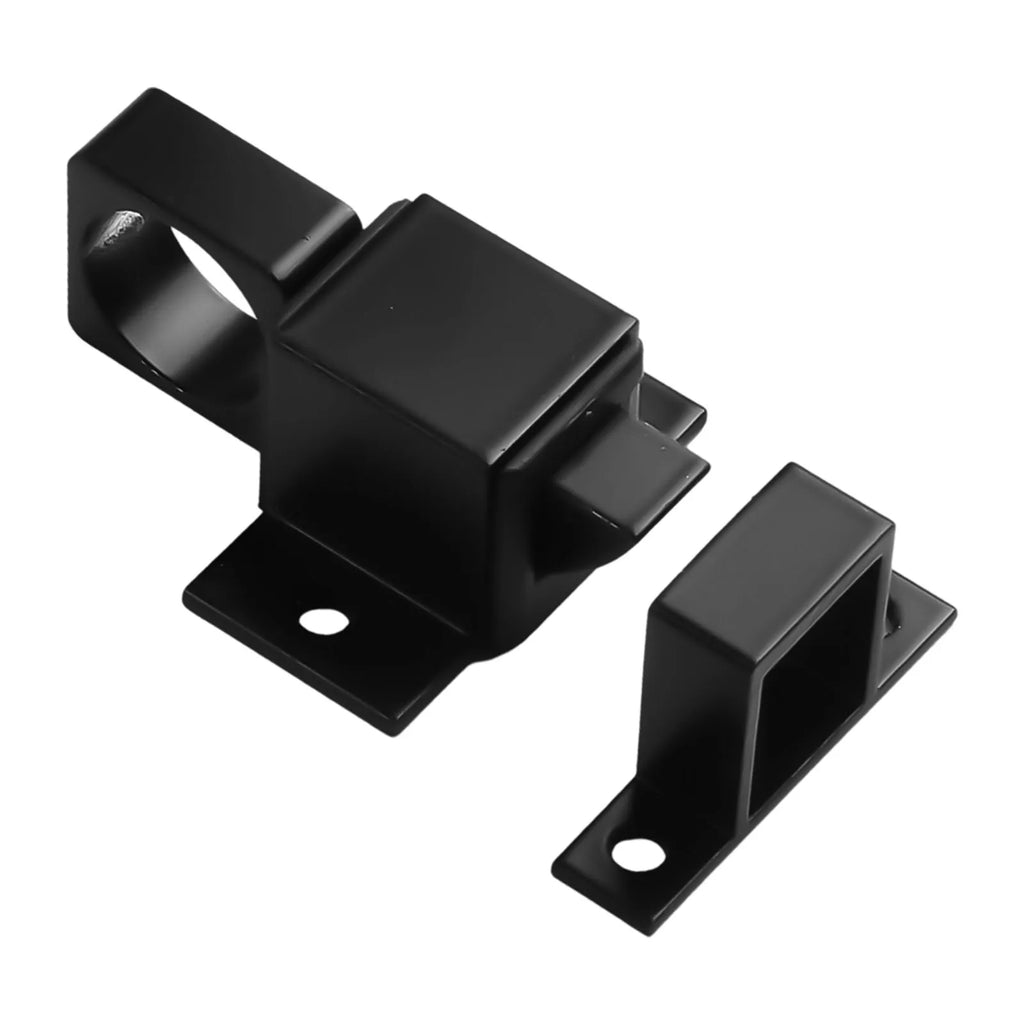 Door Latch Aluminum Alloy Security Automatic SASH Door Spring Bounce Lock Square Self-closing Bolt Spring Thumb Lock