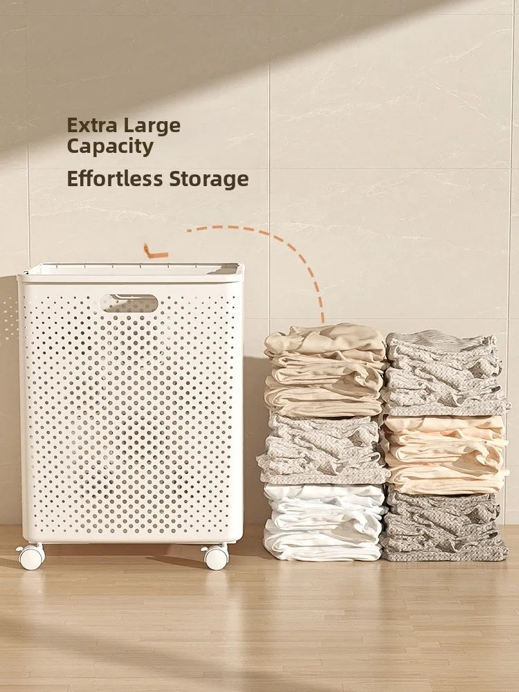 Bathroom Dirty Clothes Basket Laundry Hamper Stackable Storage Basket High Aesthetic Value Toilet Clothes Storage