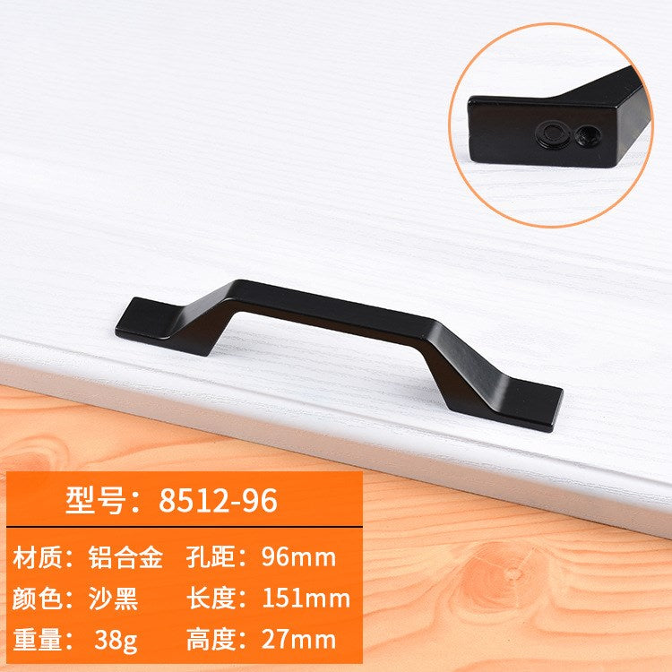 Black Handles Furniture Cabinet Knobs Muebles  Kitchen  Drawer Knobs Cabinet Pulls Cupboard  Knobs