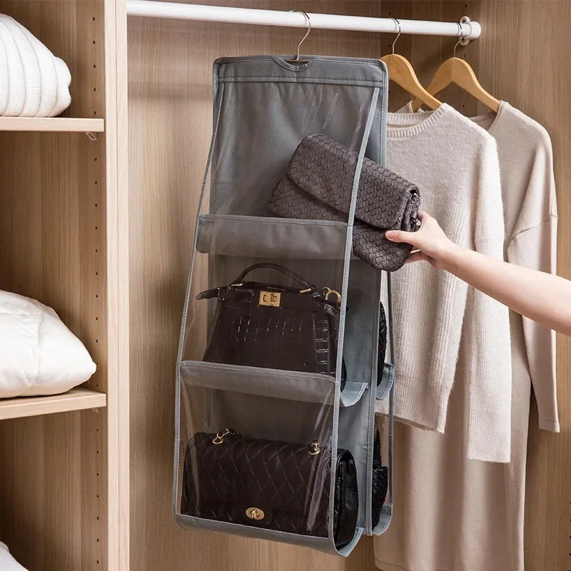 Handbag Hanging Organizer Hanging Purse Organizer for Closet Organizers Bag Storage Hanger Oxford Cloth Closet Bag Organizer