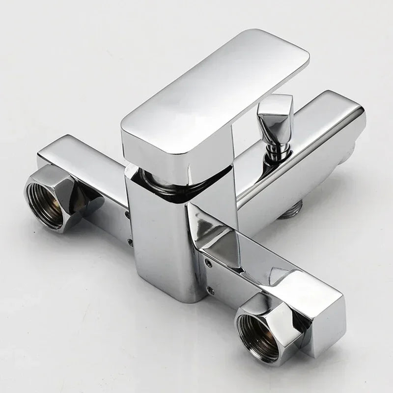 Bathroom Faucets Hot and Cold Shower Tap Wall Mounted  Mixing Valve Single Handle Dual Control Bathtub Faucet Shower Accessories