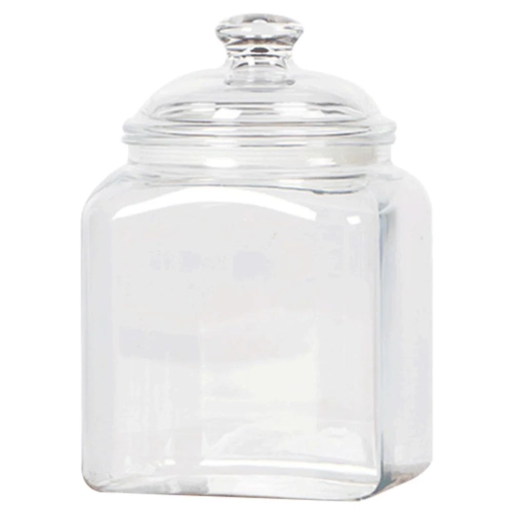 Square Storage Jars Plastic Airtight Grain Containers Food Canisters Dried Fruit Sealed Kitchen BoxesReusable Pet Flour Tea