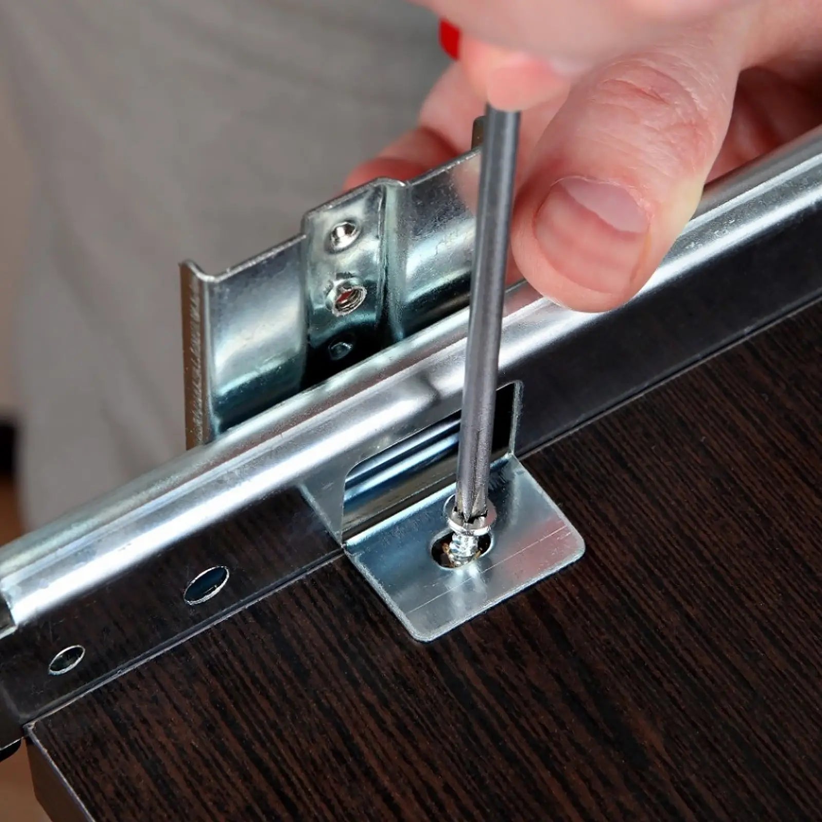 1 Pair Pull Out Drawer Hardware Track Tray Desk Pull Out Drawer Hardware Track Drawer Rail Desk Tray Slide Rail Track