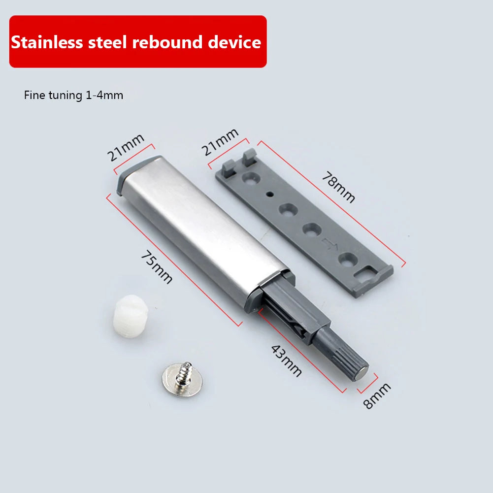 50-10PCS Stainless Steel Cabinet Doors Soft Close Damper Push To Open Drawer Damper Buffer Damper Buffer Soft Quiet Close Closer