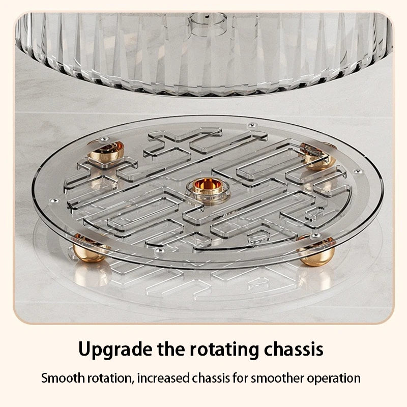 Rotating Spice Rack For Home Kitchens Multi-Functional Storage Tray For Seasoning Bottles And Jars, And Cosmetics