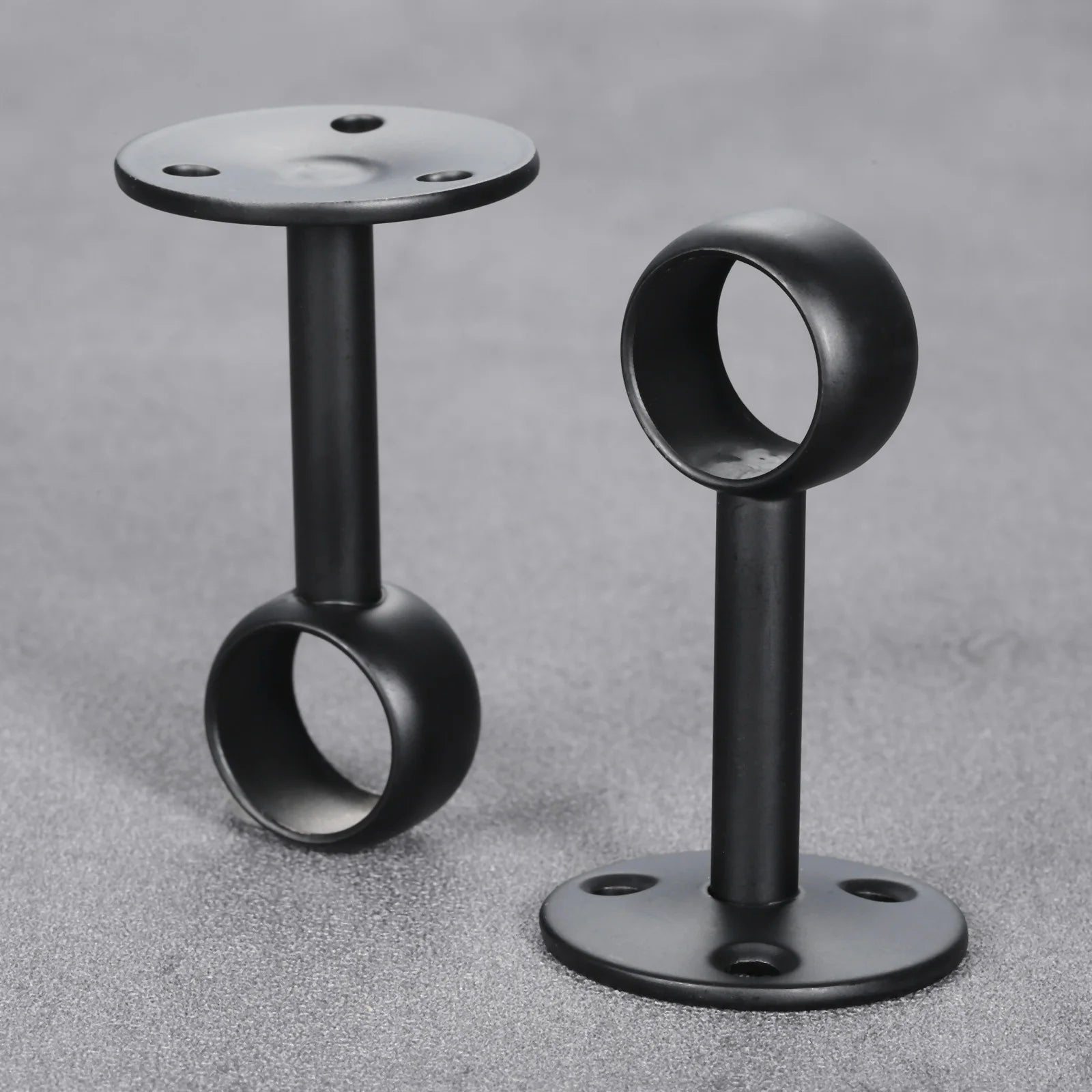 2pcs Flange Rod Holders Wardrobe Hanger Pipe Bracket for Clothes Pole Curtain Rods Ceiling Fixed Support Clamps 16/19/22mm