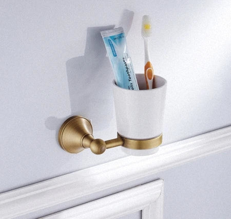 Bathroom Accessories,Towel Bar, Paper Holder, Robe Hook, Antique Brass, Wall Mounted, Solid Brass,Shower Bath Hardware Set