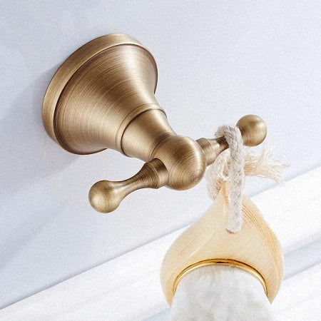 Bathroom Accessories,Towel Bar, Paper Holder, Robe Hook, Antique Brass, Wall Mounted, Solid Brass,Shower Bath Hardware Set