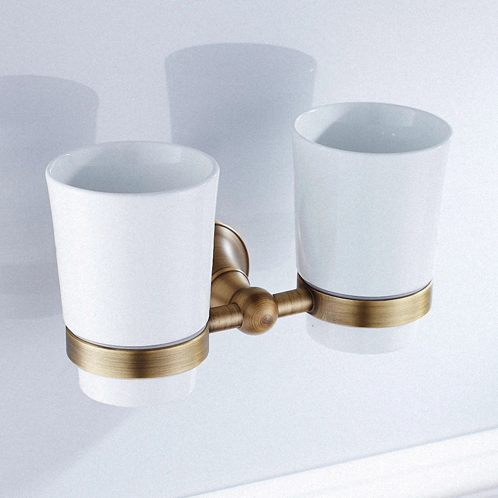 Bathroom Accessories,Towel Bar, Paper Holder, Robe Hook, Antique Brass, Wall Mounted, Solid Brass,Shower Bath Hardware Set