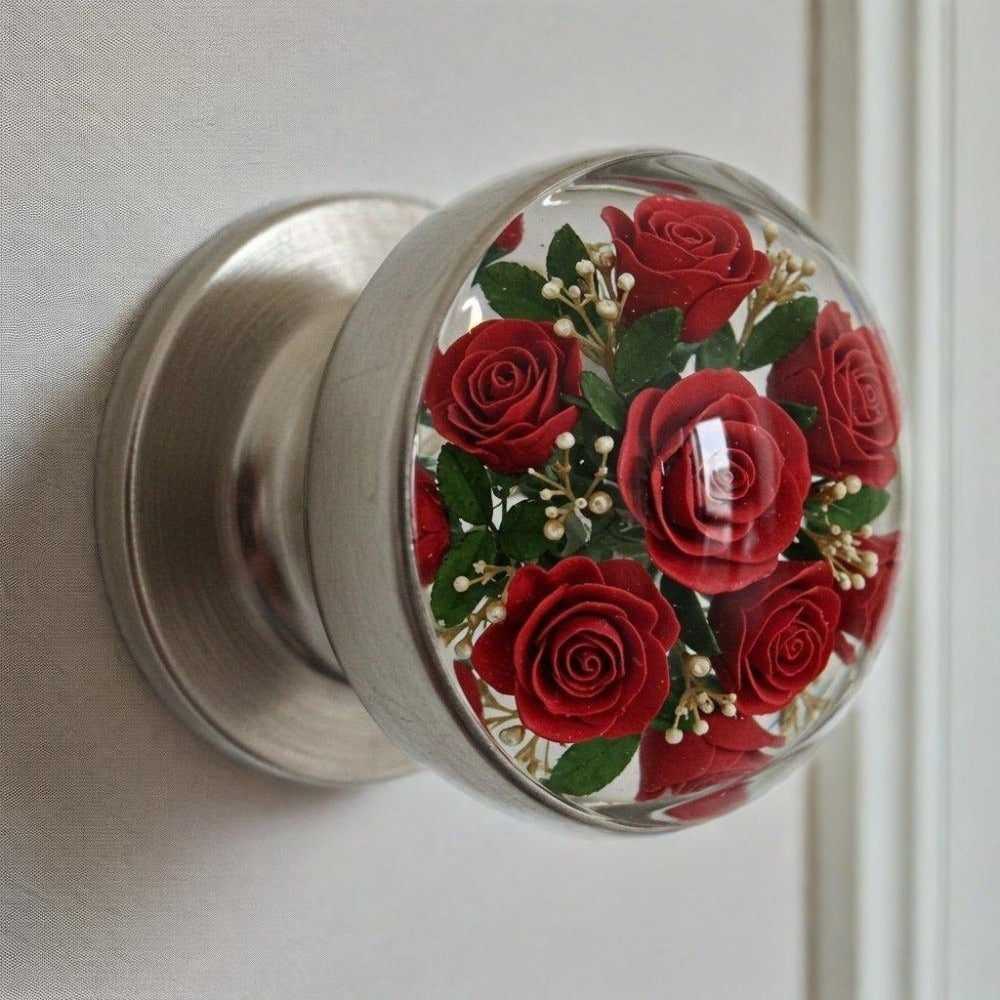 New Flower Patterns Cabinet Handle Practical Heavy-Duty Drawer Handle Door Knob Decorative Home Decoration